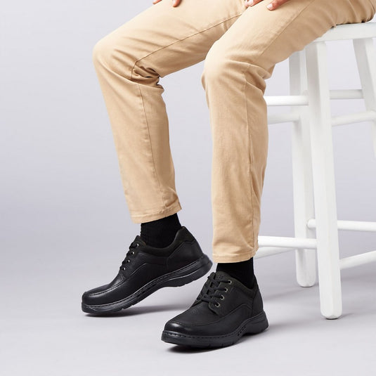 Clarks Men's Un Brawley Lace Black Leather Clarks Men's Un Brawley Lace Black Leather