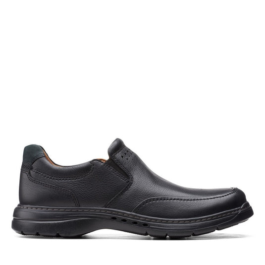 Clarks Un Brawley Step Black Leather Clarks Un Brawley Step Black Leather