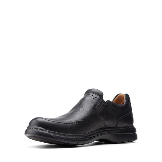 Clarks Un Brawley Step Black Leather Clarks Un Brawley Step Black Leather