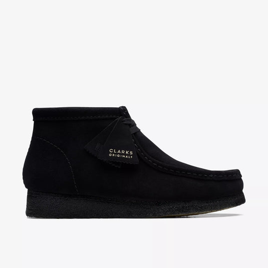 Clarks Men's Wallabee Boot Black Suede Clarks Men's Wallabee Boot Black Suede
