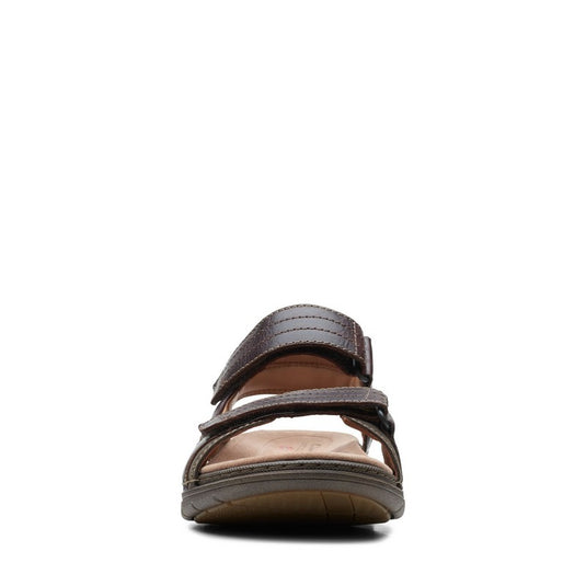 Clarks Men's Nature Trek Sandals Mahogany Combi