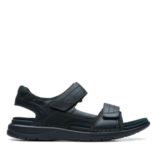 Clarks Men's Nature Trek Sandals Black Nubuck Clarks Men's Nature Trek Sandals Black Nubuck