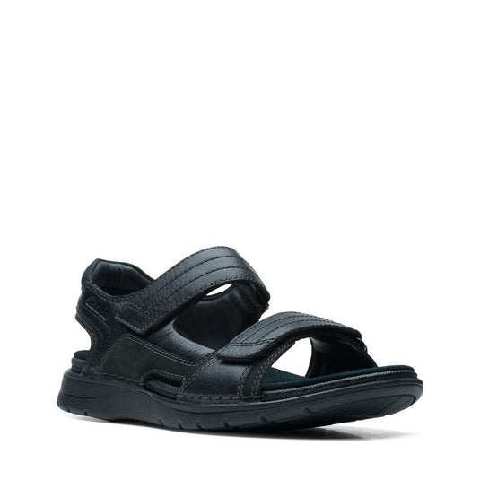 Clarks Men's Nature Trek Sandals Black Nubuck Clarks Men's Nature Trek Sandals Black Nubuck