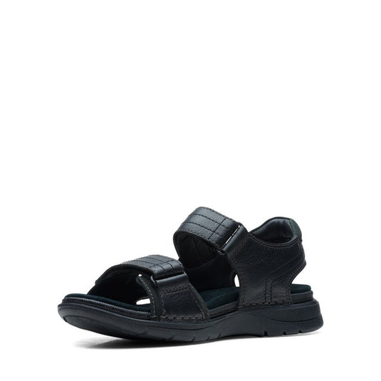 Clarks Men's Nature Trek Sandals Black Nubuck Clarks Men's Nature Trek Sandals Black Nubuck