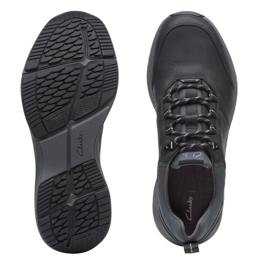 Clarks Men's Wave2.0 Tie Black Leather Clarks Men's Wave2.0 Tie Black Leather