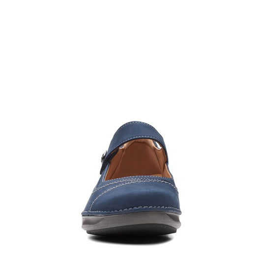 Clarks Women's Appley Walk Navy Nubuck Clarks Women's Appley Walk Navy Nubuck