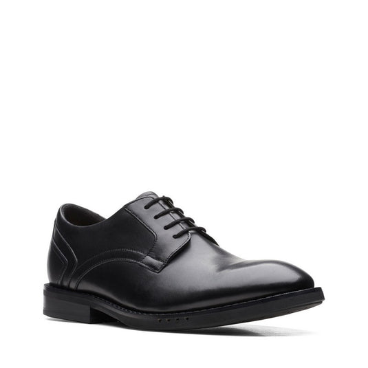 Clarks Men's Un Hugh Lace Black Leather