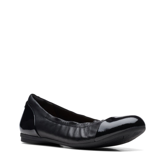 Clarks Women's Rena Jazz Black Leather Clarks Women's Rena Jazz Black Leather