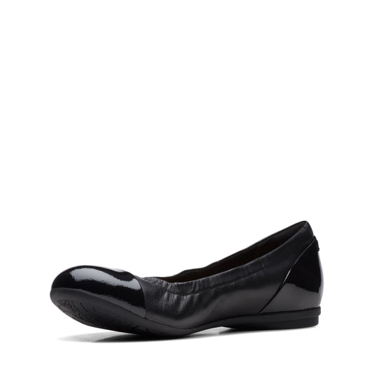 Clarks Women's Rena Jazz Black Leather Clarks Women's Rena Jazz Black Leather