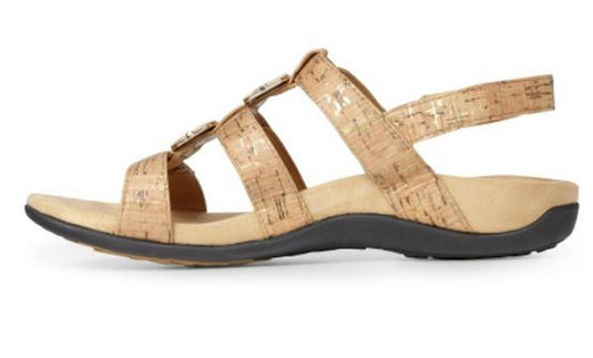 Vionic Women's Amber Sandals Gold Cork Vionic Women's Amber Sandals Gold Cork