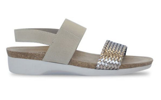 Munro Women's Pisces Sandal Gunmetal Woven