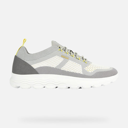 Geox Men's U Spherica Sneaker Grey/ White