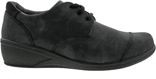 Drew Women's Therapeutic Comfort Casual Lace Up Jemma Black Leather