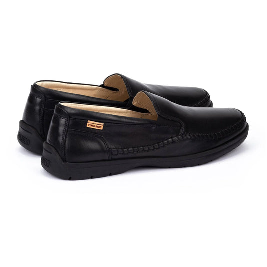 Pikolinos Men's MARBELLA Elastic closure moccasins Black Pikolinos Men's MARBELLA Elastic closure moccasins Black