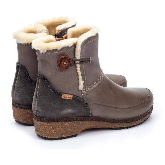 Pikolinos Women's GRANADA zip fastening Flat ankle boots Dark Gray Pikolinos Women's GRANADA zip fastening Flat ankle boots Dark Gray