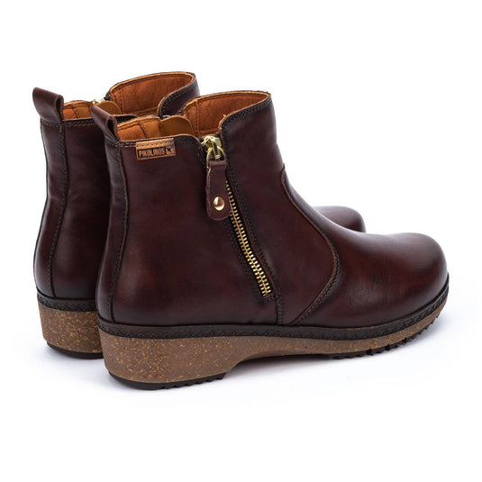 Pikolinos Granada Leather Women’s Ankle Boots With Zip Shoes Caoba Pikolinos Granada Leather Women’s Ankle Boots With Zip Shoes Caoba
