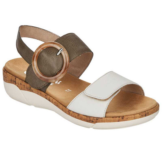 Remonte by Rieker Women's Jocelyn 53 Offwhite/Forest Remonte by Rieker Women's Jocelyn 53 Offwhite/Forest