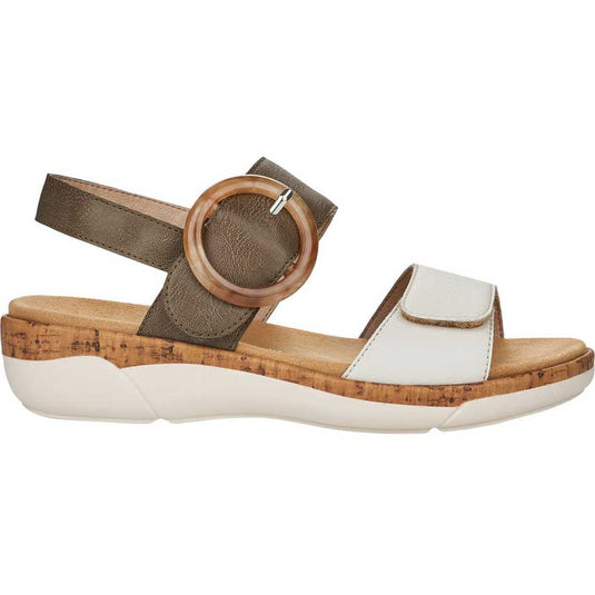Remonte by Rieker Women's Jocelyn 53 Offwhite/Forest Remonte by Rieker Women's Jocelyn 53 Offwhite/Forest