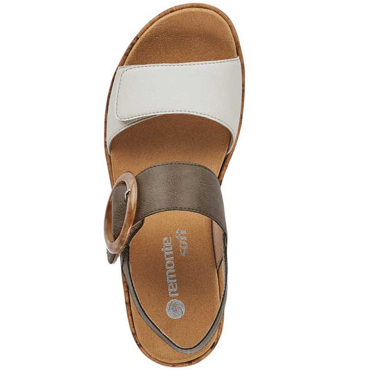 Remonte by Rieker Women's Jocelyn 53 Offwhite/Forest Remonte by Rieker Women's Jocelyn 53 Offwhite/Forest