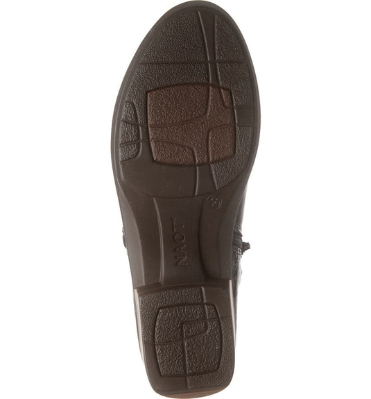 Naot Women's Helm Aura Bootie Black Croc Lthr Naot Women's Helm Aura Bootie Black Croc Lthr