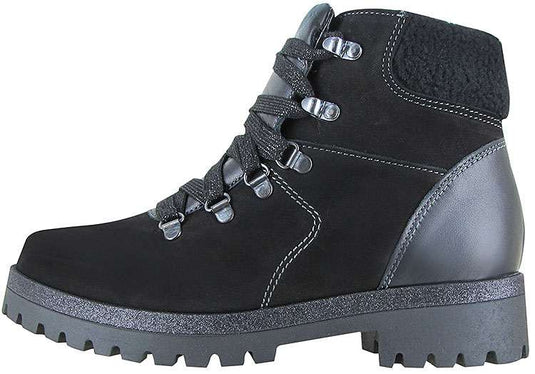 Waldlaufer Women's Sadie Hanako Waterproof Boot Black Combi Waldlaufer Women's Sadie Hanako Waterproof Boot Black Combi