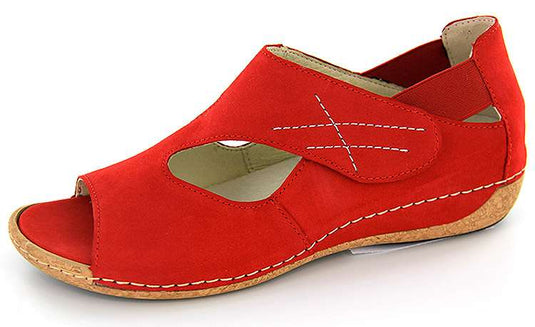 Waldlaufer Women's Bailey Heliett Red Nubuck Waldlaufer Women's Bailey Heliett Red Nubuck