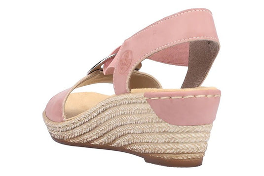 Rieker Women's Fanni H6 Sandals Darkrose Rieker Women's Fanni H6 Sandals Darkrose