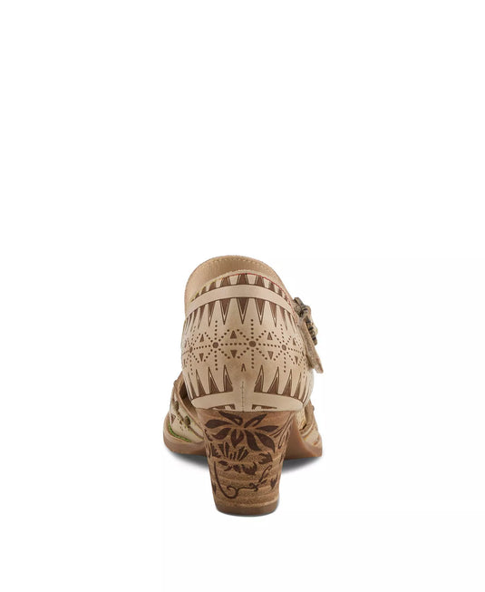 Spring Step L'Artiste Women's Niobella Mary Jane with Hand-Painted Leather Beige Spring Step L'Artiste Women's Niobella Mary Jane with Hand-Painted Leather Beige