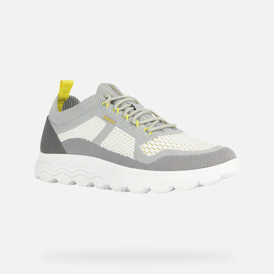 Geox Men's U Spherica Sneaker Grey/ White Geox Men's U Spherica Sneaker Grey/ White