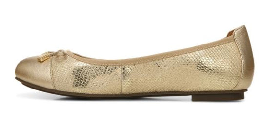Vionic Women's Minna Ballet Flat Gold Vionic Women's Minna Ballet Flat Gold