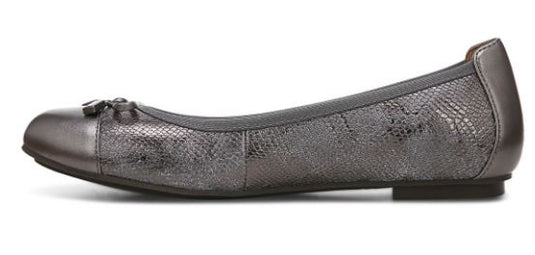 Vionic Women's Minna Ballet Flat Pewter Vionic Women's Minna Ballet Flat Pewter