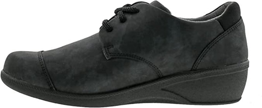 Drew Women's Therapeutic Comfort Casual Lace Up Jemma Black Leather Drew Women's Therapeutic Comfort Casual Lace Up Jemma Black Leather