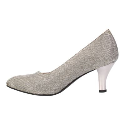 L'Amour Des Pieds Women's Comfortable Bamelle Pewter Dance Glitter