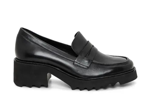 Ara Women's Paris Platform Penny Loafer Black