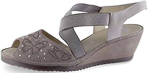 Ara Women's Celia Wedge Sandals Taupe nubuck