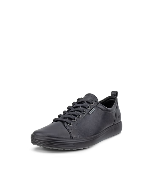 ECCO Soft 7 Women's Leather Gore-Tex Sneaker - Black ECCO Soft 7 Women's Leather Gore-Tex Sneaker - Black