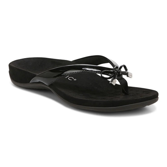 Vionic Women's Bella Toe Post Sandals Black Vionic Women's Bella Toe Post Sandals Black