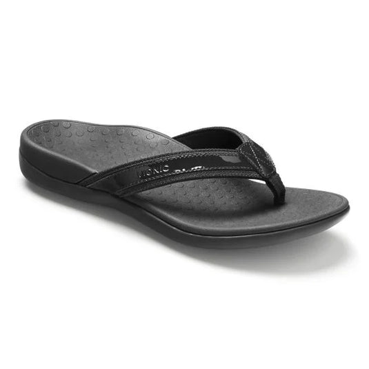 Vionic Women's Tide II Toe Post Sandal Black Vionic Women's Tide II Toe Post Sandal Black