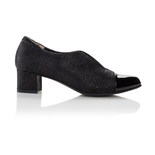 Beautifeel Women's Meryl Pump Black Leo Matt Print Suede/Patent Beautifeel Women's Meryl Pump Black Leo Matt Print Suede/Patent