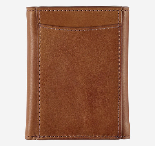 Johnston & Murphy Rhodes Trifold Wallet Tan Johnston & Murphy Rhodes Trifold Wallet Tan