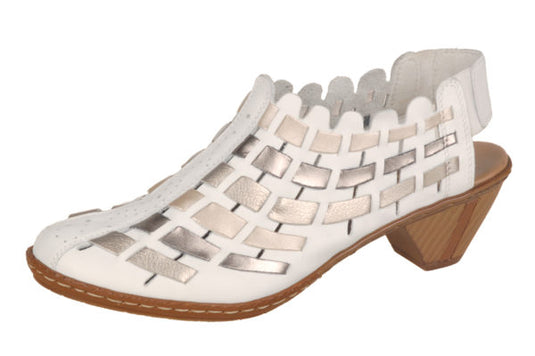 Rieker Women's Sina Slingback White Rieker Women's Sina Slingback White