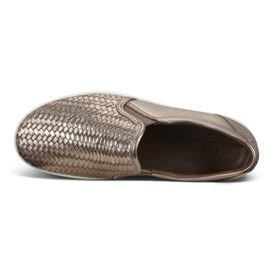 Ecco Women's Soft 7 Slip On 2.0 Stone Metallic Ecco Women's Soft 7 Slip On 2.0 Stone Metallic