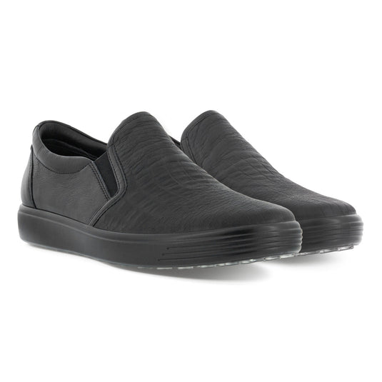 Ecco Women's Soft 7 Street Slip on Black/Black
