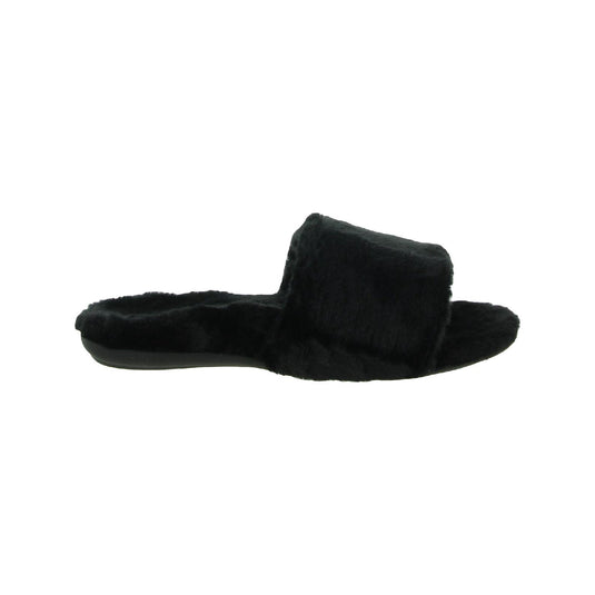 Vionic Womens Dream Flats Slide Slippers Black Vionic Womens Dream Flats Slide Slippers Black