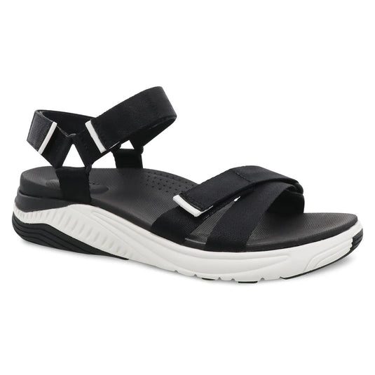 Dansko Women's Racquel Black Webbing Water Friendly Dansko Women's Racquel Black Webbing Water Friendly