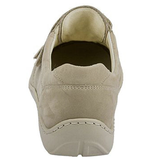 Women's Waldlaufer Henni Beige Leather Nubuck Velcro Shoes Women's Waldlaufer Henni Beige Leather Nubuck Velcro Shoes