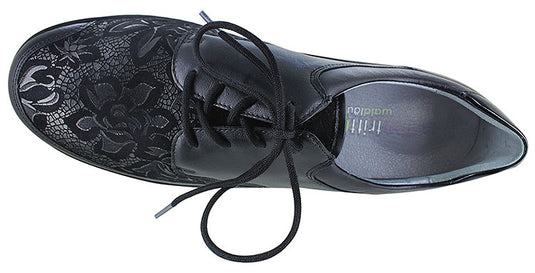 Waldlaufer Women's Joyce Black Leather Stretch