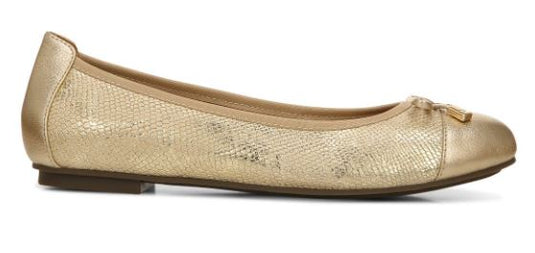 Vionic Women's Minna Ballet Flat Gold Vionic Women's Minna Ballet Flat Gold