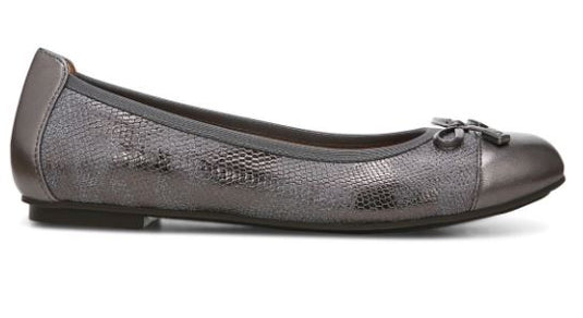 Vionic Women's Minna Ballet Flat Pewter Vionic Women's Minna Ballet Flat Pewter