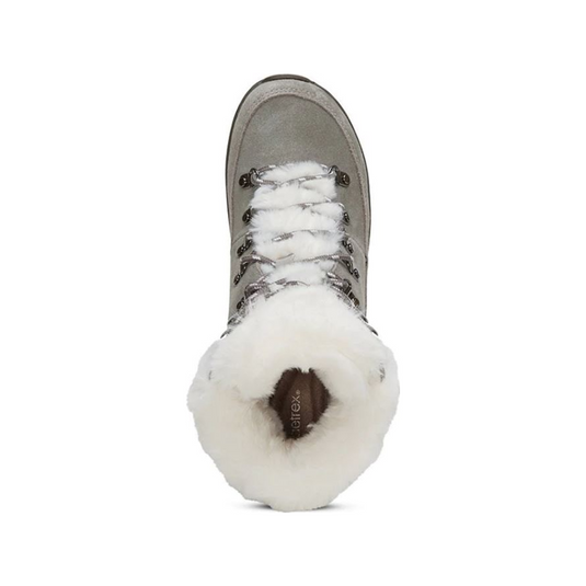 Aetrex Women's Jodie Fur Arch Support Waterproof Winter Boot Grey Aetrex Women's Jodie Fur Arch Support Waterproof Winter Boot Grey